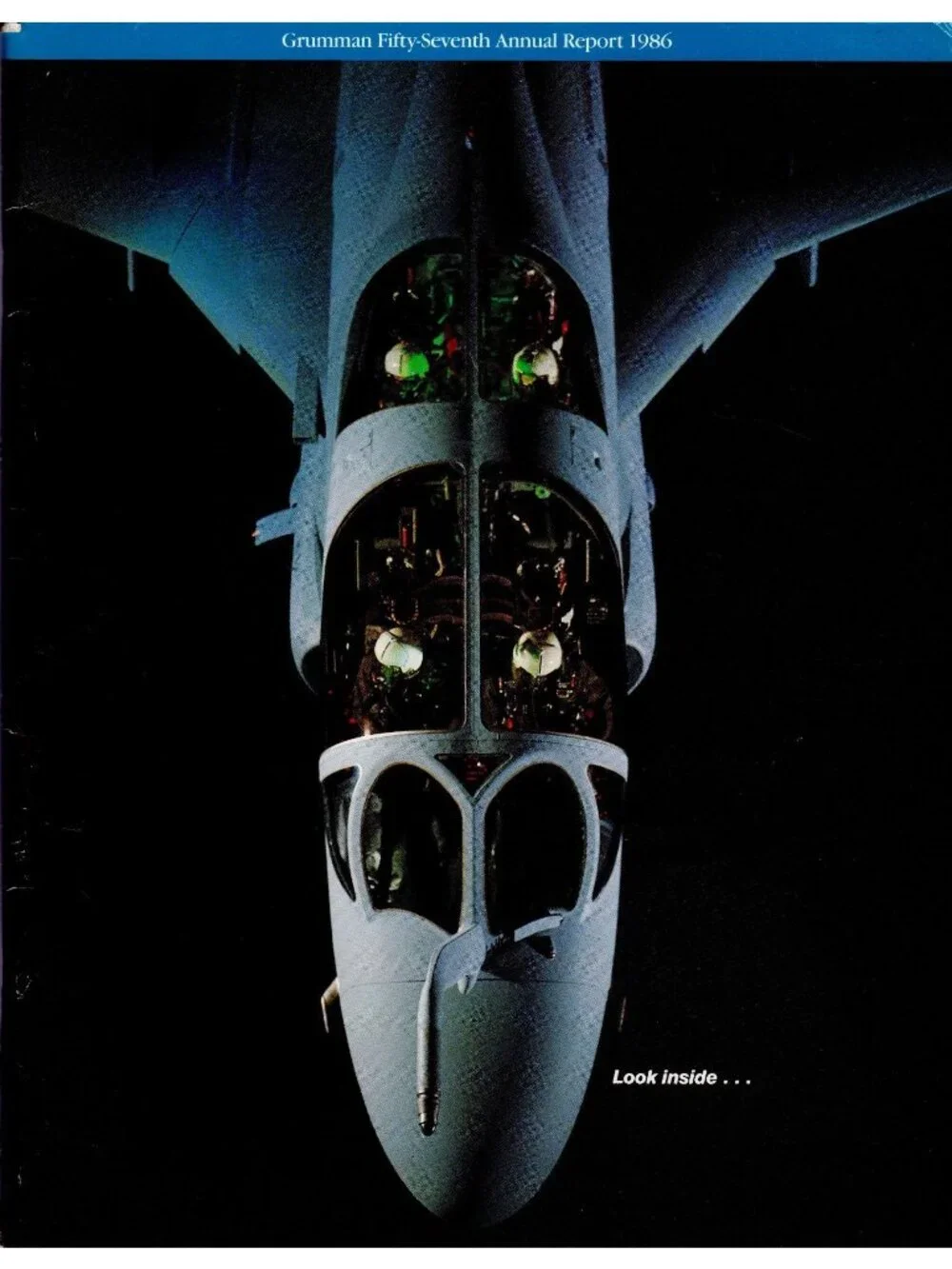 1986 Grumman Annual Report A-6 Intruder E-2 Hawkeye Aerospace Aviation